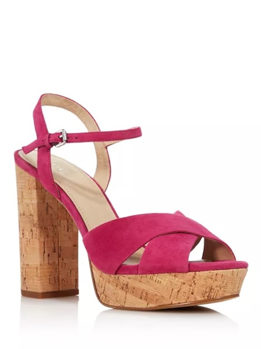 Botkier New York | Plateau Suede High-Heel Platform Sandals in Azalea Pink - NWT